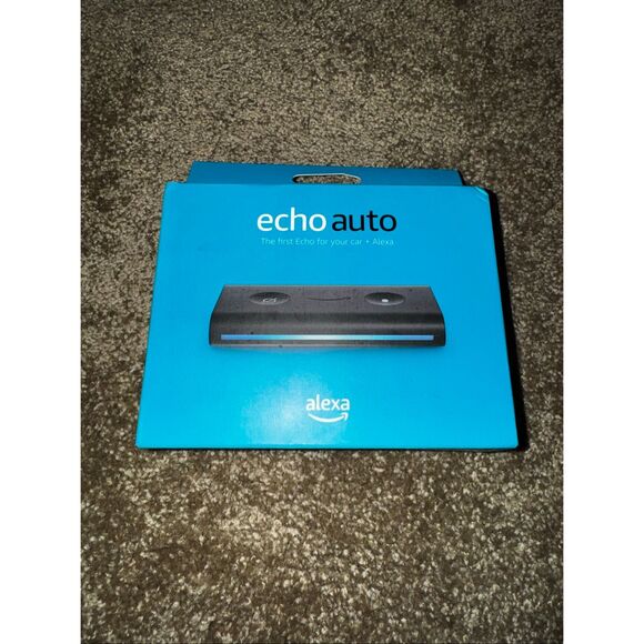 Alexa Black Amazon Echo Auto Hands Free Bluetooth Smart Vehicle Car Speaker NWT - Picture 1 of 4